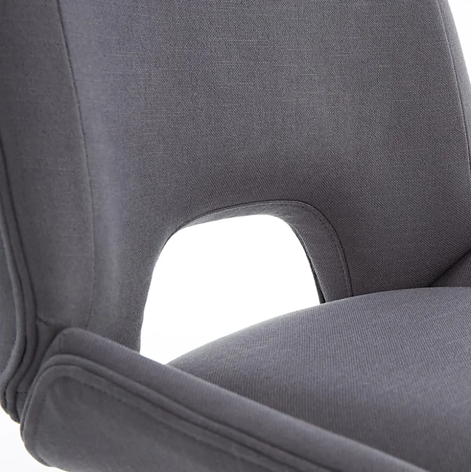Elle Décor Laissy Low-Back Task Chair, Gray