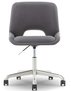Elle Décor Laissy Low-Back Task Chair, Gray