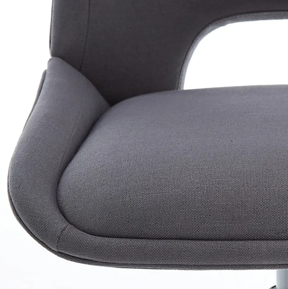 Elle Décor Laissy Low-Back Task Chair, Gray