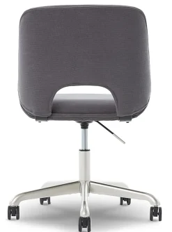 Elle Décor Laissy Low-Back Task Chair, Gray