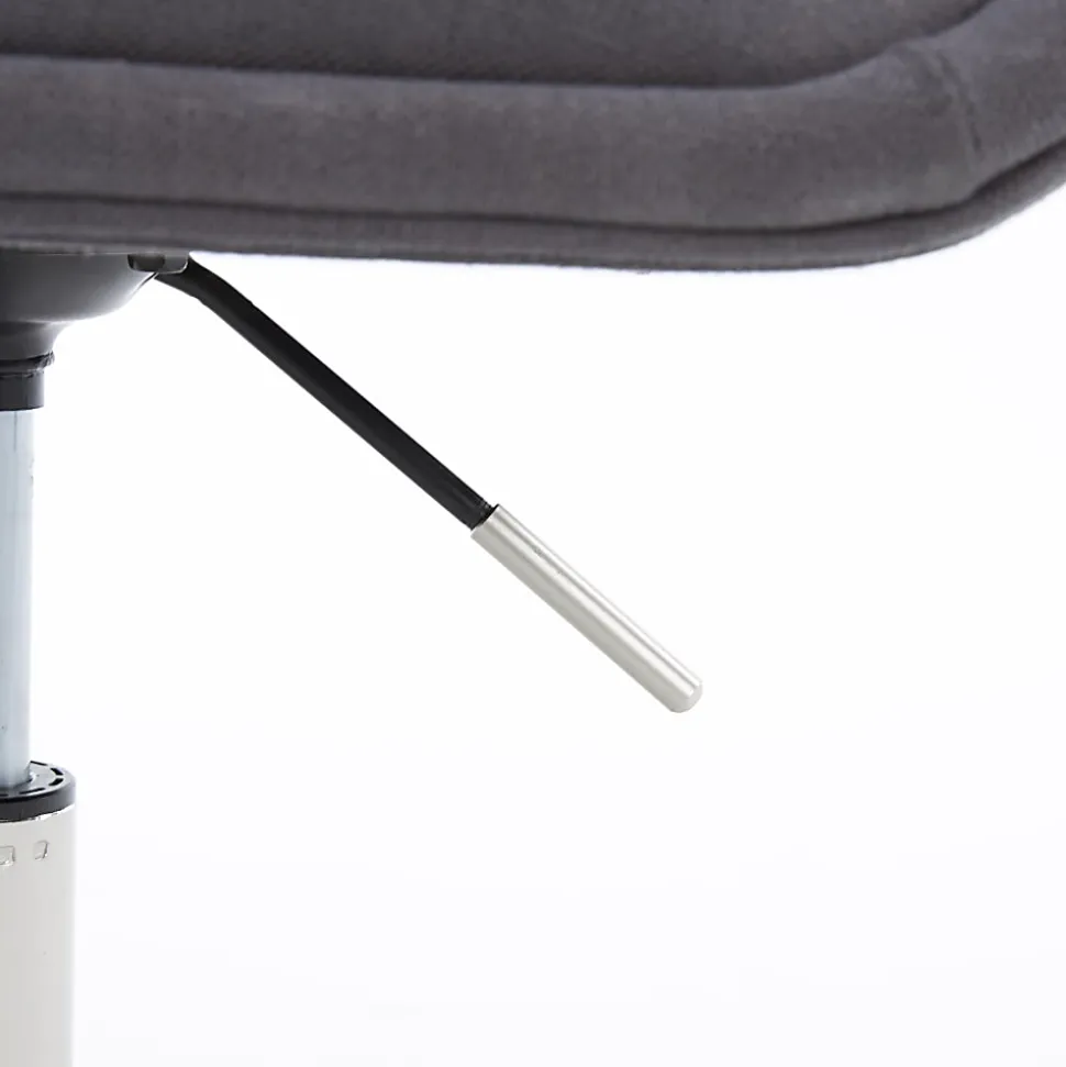 Elle Décor Laissy Low-Back Task Chair, Gray