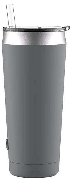 Ello Beacon Insulated Stainless Steel Tumbler, 24 Oz, Gray