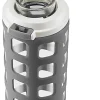 Ello Syndicate Glass Water Bottle, 20 Oz, Gray