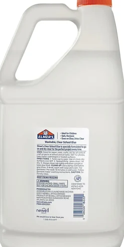 Elmer's® Clear Washable School Glue, 1 Gallon, Pack Of 2 Jugs