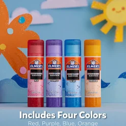 Elmer's Color 'N Glitz Glue Sticks, 0.21gm, Pack Of 4 Glue Sticks