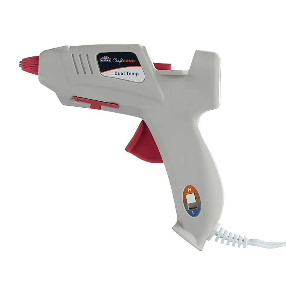 Elmer's® CraftBond® 20-Watt Mini Dual-Temp Glue Gun, Gray/Pink