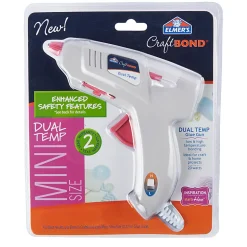Elmer's® CraftBond® 20-Watt Mini Dual-Temp Glue Gun, Gray/Pink