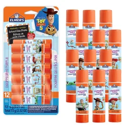 Elmer's Glue Sticks featuring Toy Story Characters, Disappearing Purple Glue Sticks, School Supplies, 6g, 12 Count
