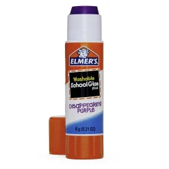 Elmer's® Washable Disappearing Purple School Glue Sticks, 0.21 Oz., Pack Of 6