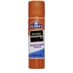 Elmer's® Washable Disappearing Purple School Glue Sticks, 0.21 Oz., Pack Of 6