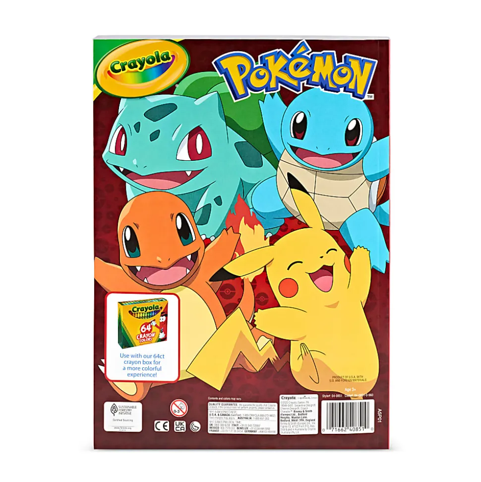 Embark on a Pokémon adventure with the Crayola Pokémon Coloring Book! 288 pages of fun, 2 sticker sheets, and beloved Pokémon characters. Learn more!
