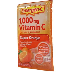 Emergen-C Vitamin C Drink Mix, 1,000 mg, Orange, Pack Of 30 Packets