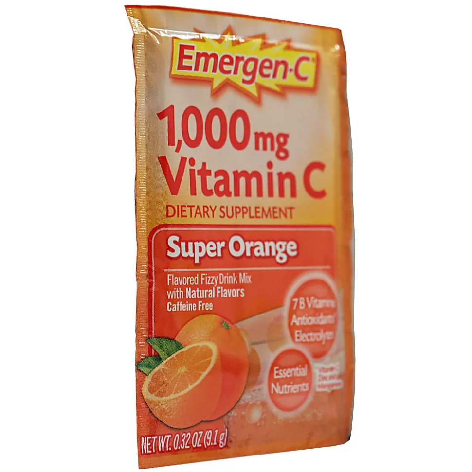 Emergen-C Vitamin C Drink Mix, 1,000 mg, Orange, Pack Of 30 Packets