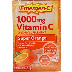 Emergen-C Vitamin C Drink Mix, 1,000 mg, Orange, Pack Of 30 Packets