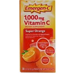 Emergen-C Vitamin C Drink Mix, 1,000 mg, Orange, Pack Of 30 Packets