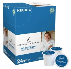 Emeril Lagasse Single-Serve Coffee K-CupĀ® Pods, Big Easy Bold, Carton Of 24