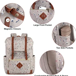 Emma & Chloe Drawstring Backpack, Floral