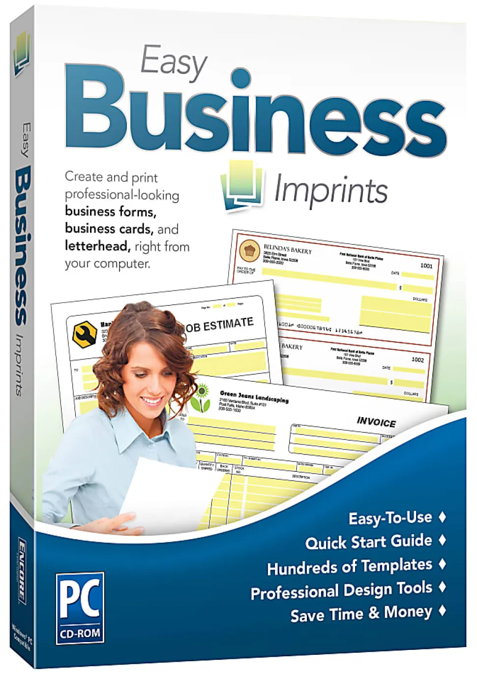 Encore Easy Business Imprints, for 1 PC, Traditional Disc