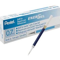 EnerGel Retractable Liquid Pen Refills - 0.70 mm , Medium Point - Blue Ink - Smudge Proof, Smear Proof, Quic - LRN7CBX