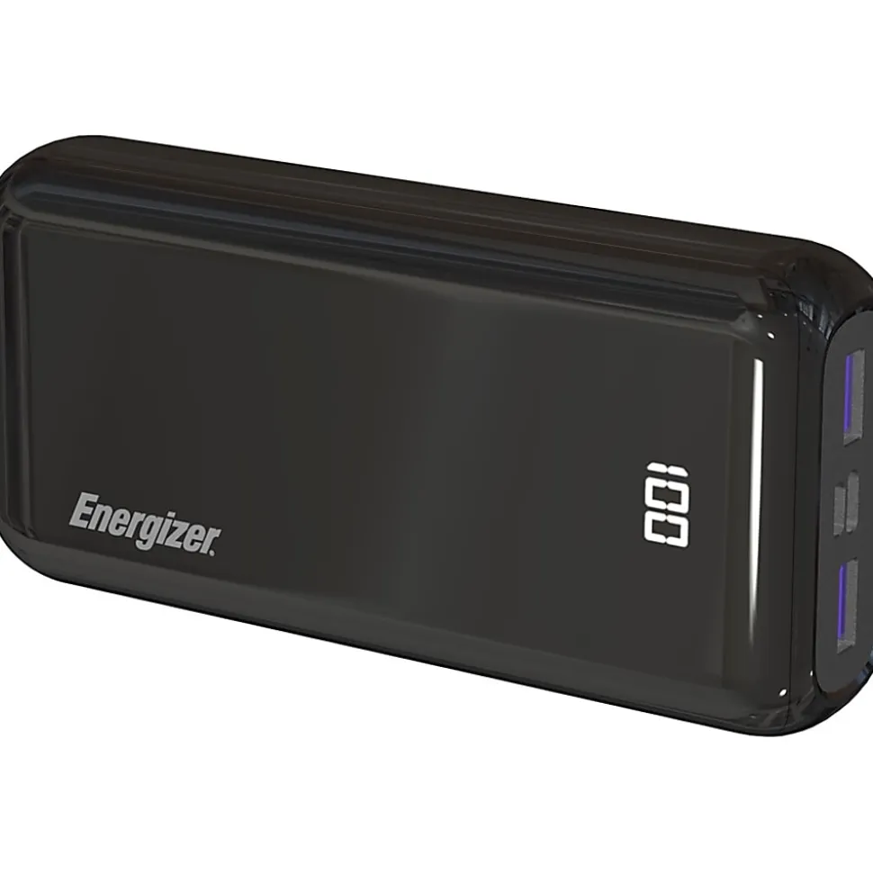 Energizer 20,000mAh Ultimate Power Bank, Black, UE20011PQ