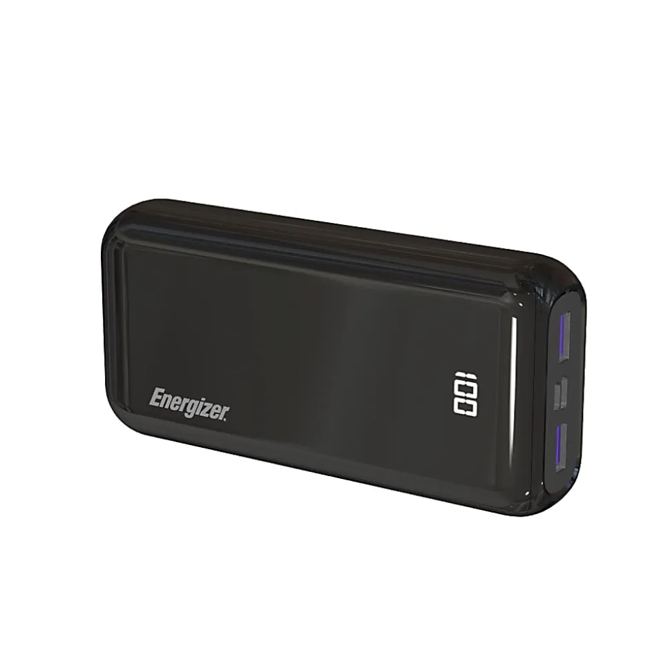Energizer 20,000mAh Ultimate Power Bank, Black, UE20011PQ