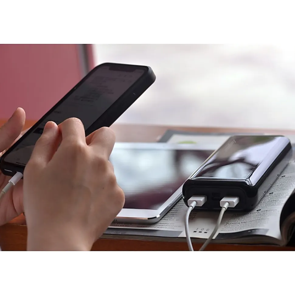 Energizer 20,000mAh Ultimate Power Bank, Black, UE20011PQ