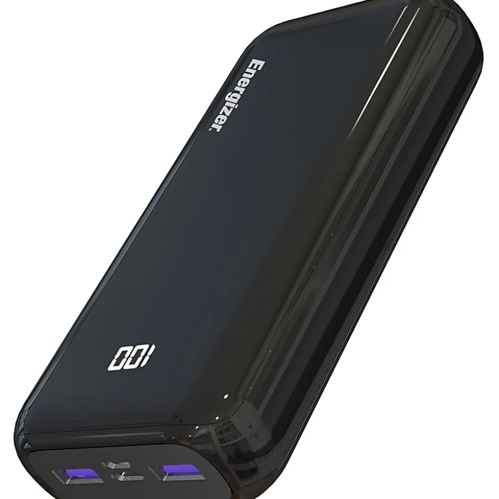 Energizer 20,000mAh Ultimate Power Bank, Black, UE20011PQ