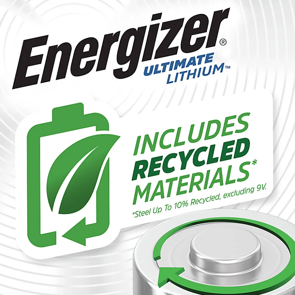 Energizer Ultimate Lithium AA Batteries (4 Pack), 1.5V Lithium Double A Batteries