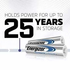 Energizer Ultimate Lithium AA Batteries (4 Pack), 1.5V Lithium Double A Batteries