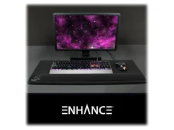 ENHANCE - Keyboard and mouse pad with wrist pillow - black