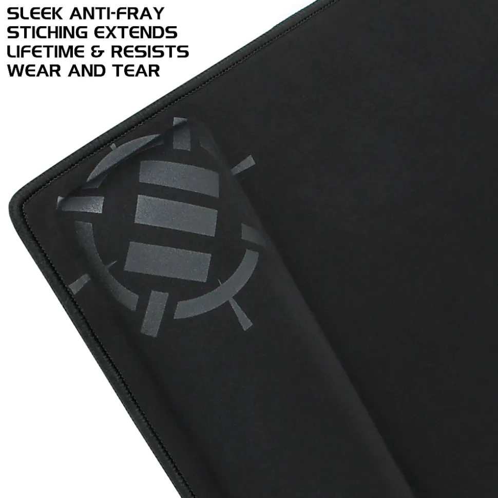 ENHANCE - Keyboard and mouse pad with wrist pillow - black