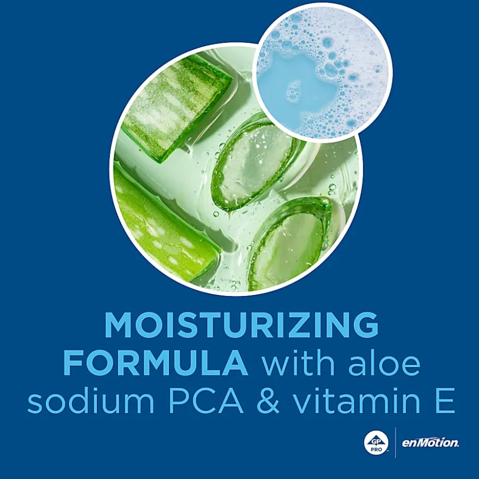 enMotion® Gen 2 Antimicrobial Foam Hand Soap Refills for Automated Dispensers, Dye & Fragrance Free, 1200 mL per Bottle, 2 Bottles Per Case (2400 mL)