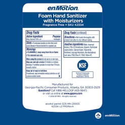 enMotion® Gen2 Moisturizing Foam Hand Sanitizer Refills for Automated Dispensers, E-3 Rated, 1000 mL (33.81 Oz), 2 Bottles Per Case