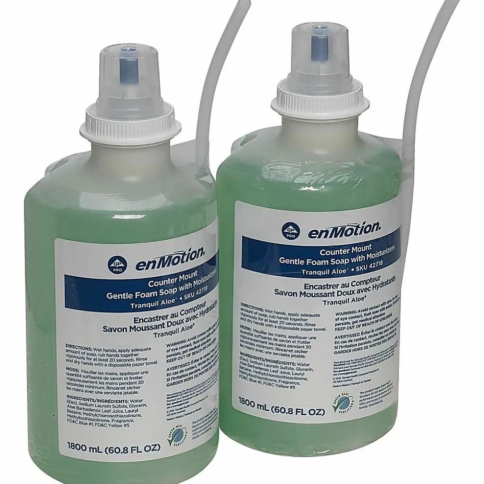 enMotion® Moisturizing Foam Hand Soap, Tranquil Aloe® Scent, 60.86 Oz, Carton Of 2 Bottles