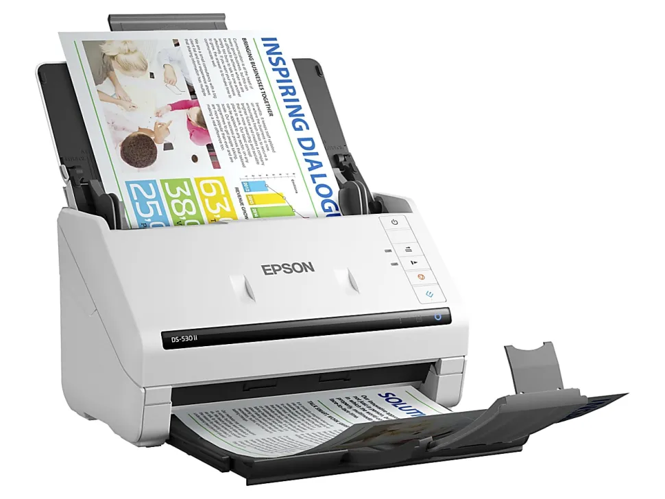 Epson DS-530 II Large Format ADF Scanner, 600 dpi Optical, B11B261202