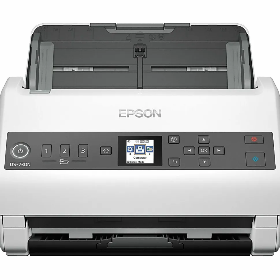 Epson DS-730N Sheetfed Scanner, 600 dpi Optical, B11B259201