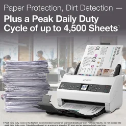 Epson DS-730N Sheetfed Scanner, 600 dpi Optical, B11B259201
