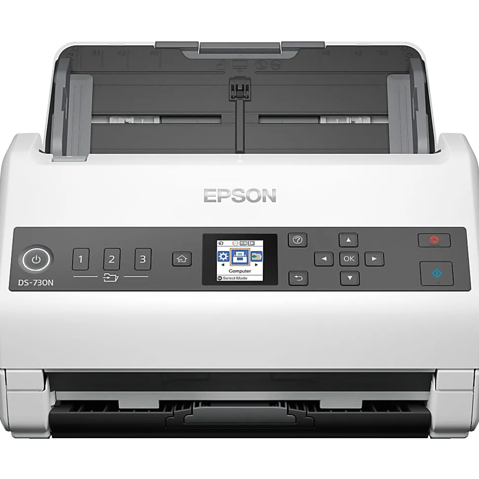 Epson DS-730N Sheetfed Scanner, 600 dpi Optical, B11B259201