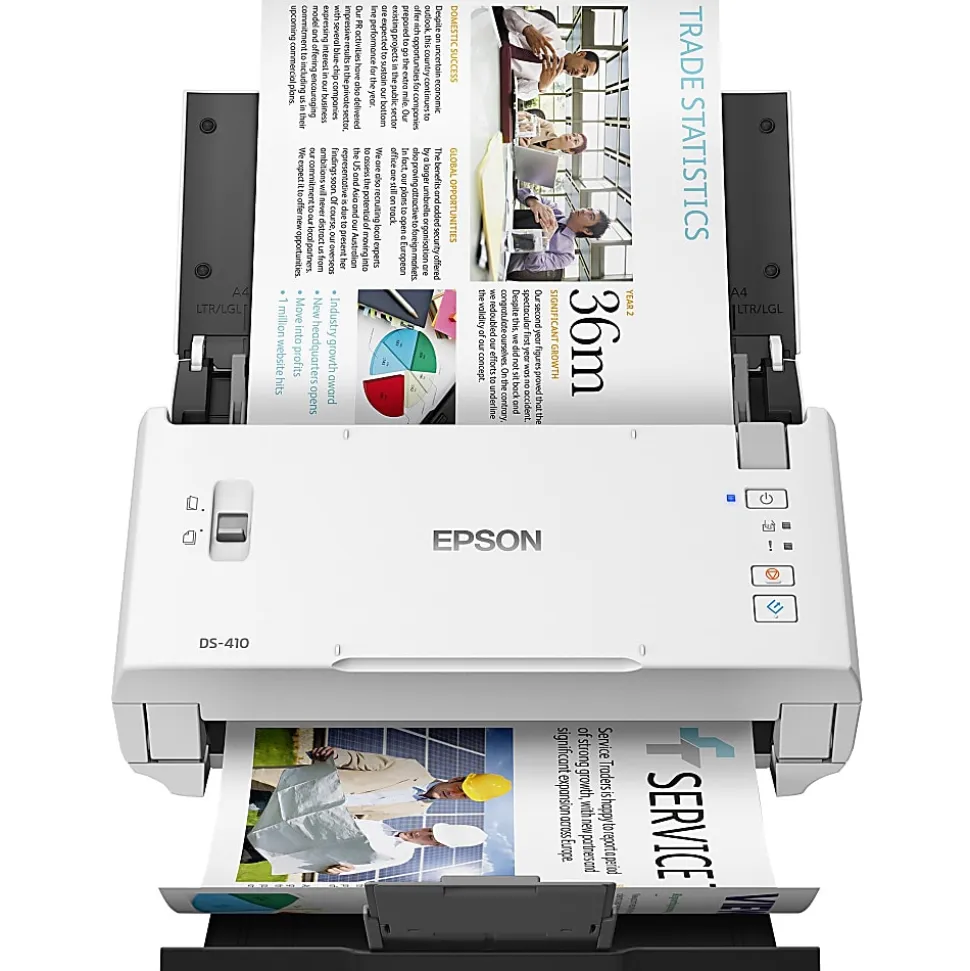 Epson DS-410 Sheetfed Scanner, 600 dpi Optical, B11B249201