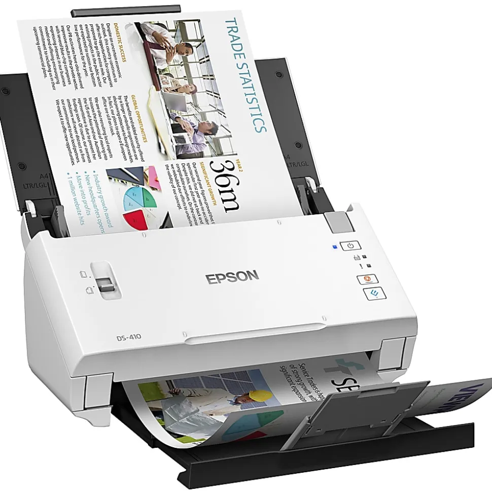 Epson DS-410 Sheetfed Scanner, 600 dpi Optical, B11B249201