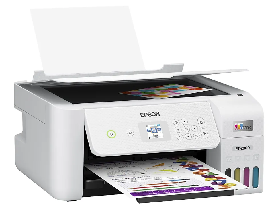 Epson® EcoTank ET-2800 All-in-One Supertank Color Printer, White