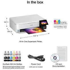 Epson® EcoTank® Photo ET-8550 SuperTank® Wide-Format Wireless Inkjet All-In-One Color Printer