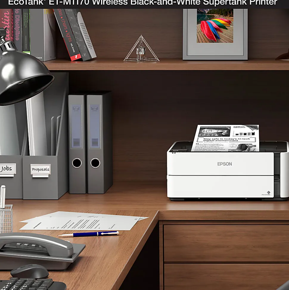 Epson® EcoTank® SuperTank® ET-M1170 Wireless Inkjet Monochrome Printer