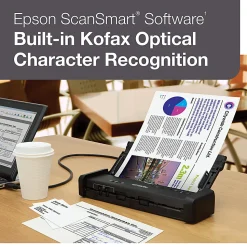 Epson® ES-200 Duplex Mobile Color Document Scanner with Auto Document Feeder