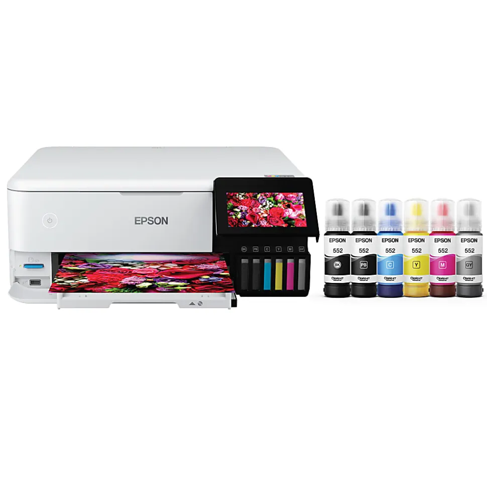 Epson® ET-8500 Wireless All-In-One Color Inkjet Printer