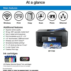 Epson® Expression® Premium XP-7100 Wireless Inkjet All-In-One Color Printer
