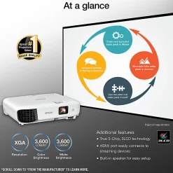 Epson® EX3280 XGA 3LCD Portable Projector