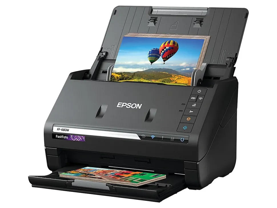 Epson® FastFoto® FF-680W High-Speed Wireless Desktop Photo Scanner