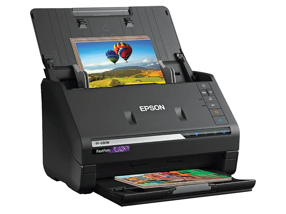Epson® FastFoto® FF-680W High-Speed Wireless Desktop Photo Scanner