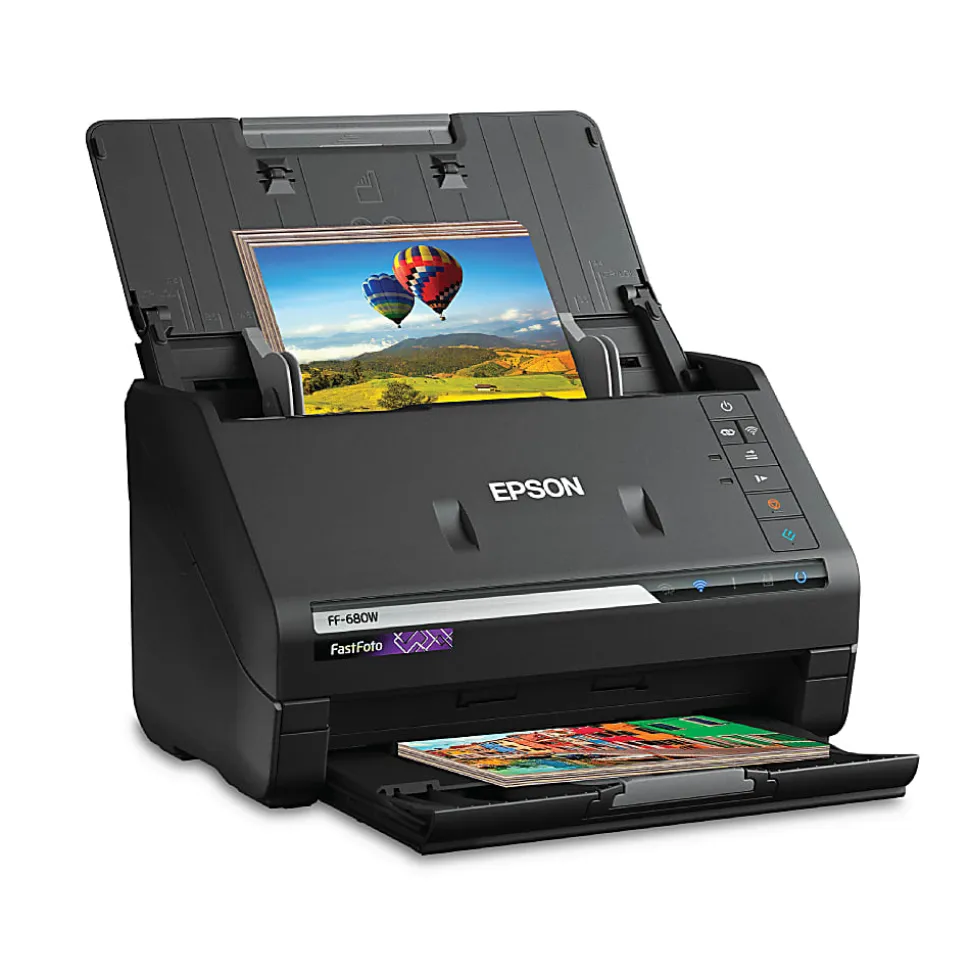 Epson® FastFoto® FF-680W High-Speed Wireless Desktop Photo Scanner